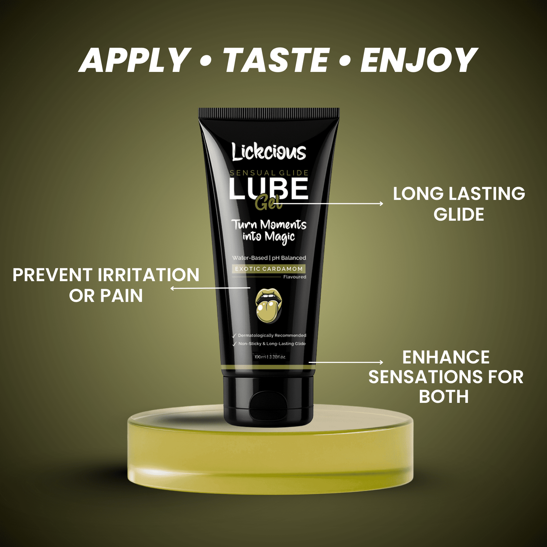 Exotic Cardamom Lube Gel - Lickcious