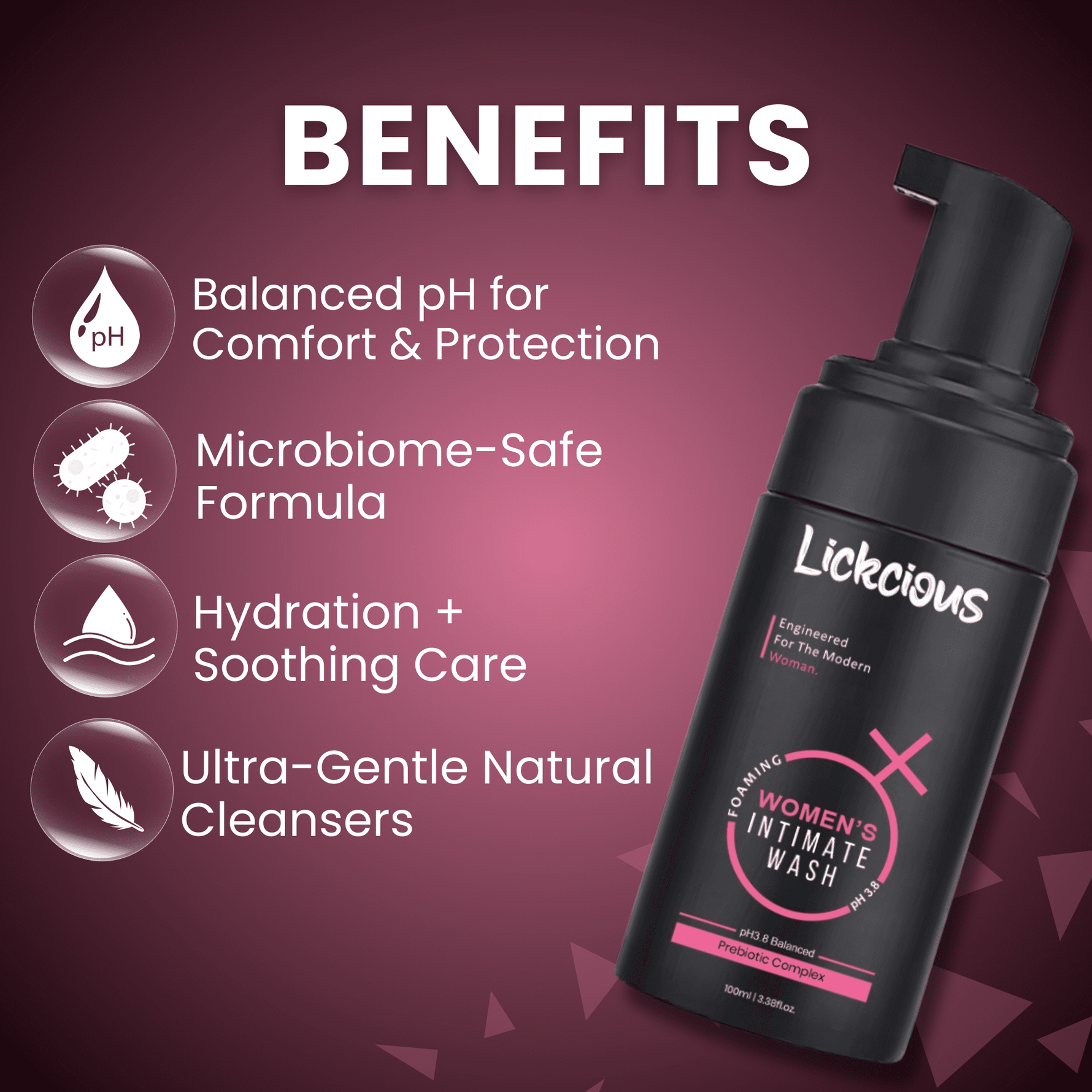 Foaming Intimate Wash - Women - Lickcious