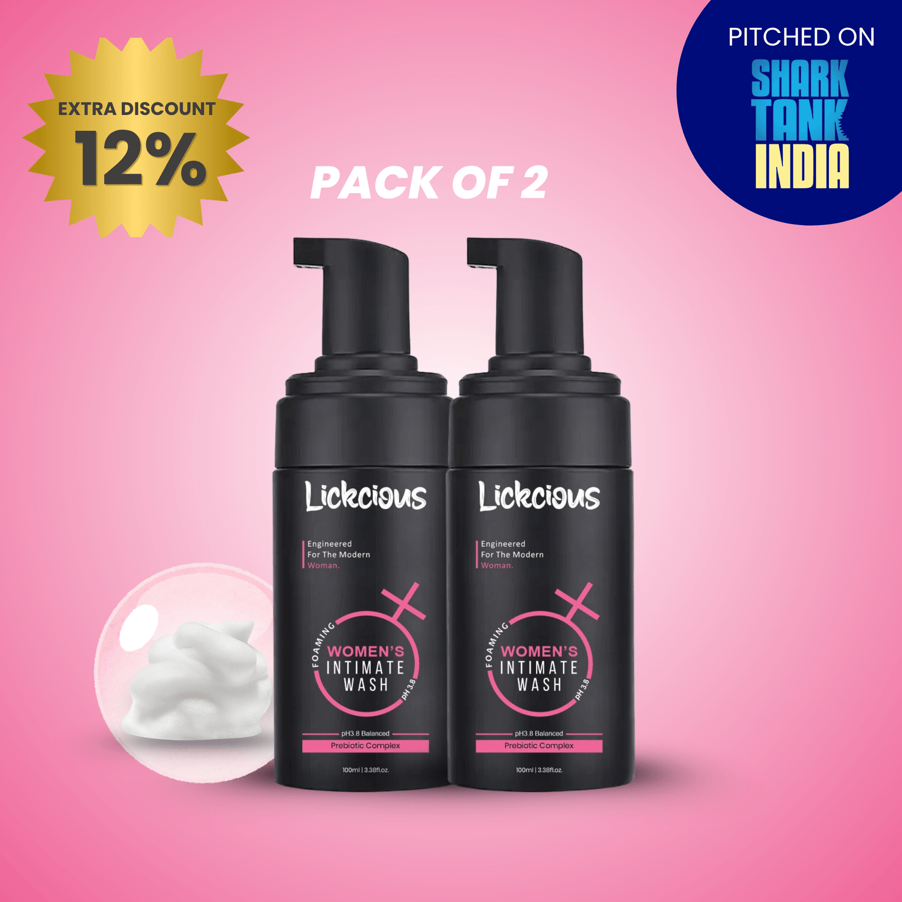 Foaming Intimate Wash - Women - Lickcious