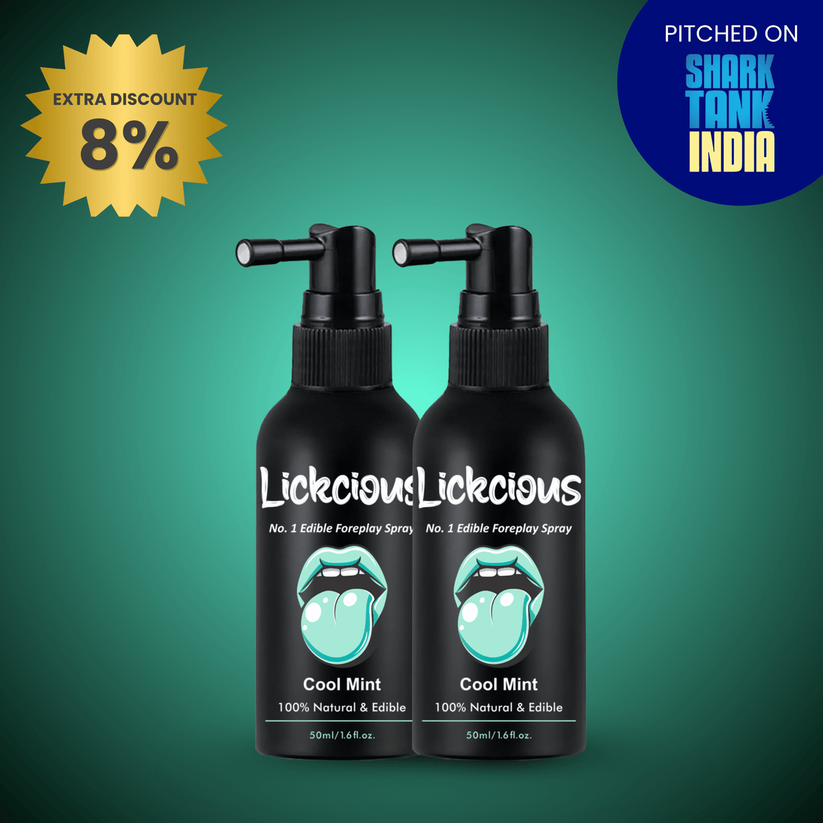 Lickcious Cool Mint Edible Oral Intimacy Spray - Lickcious