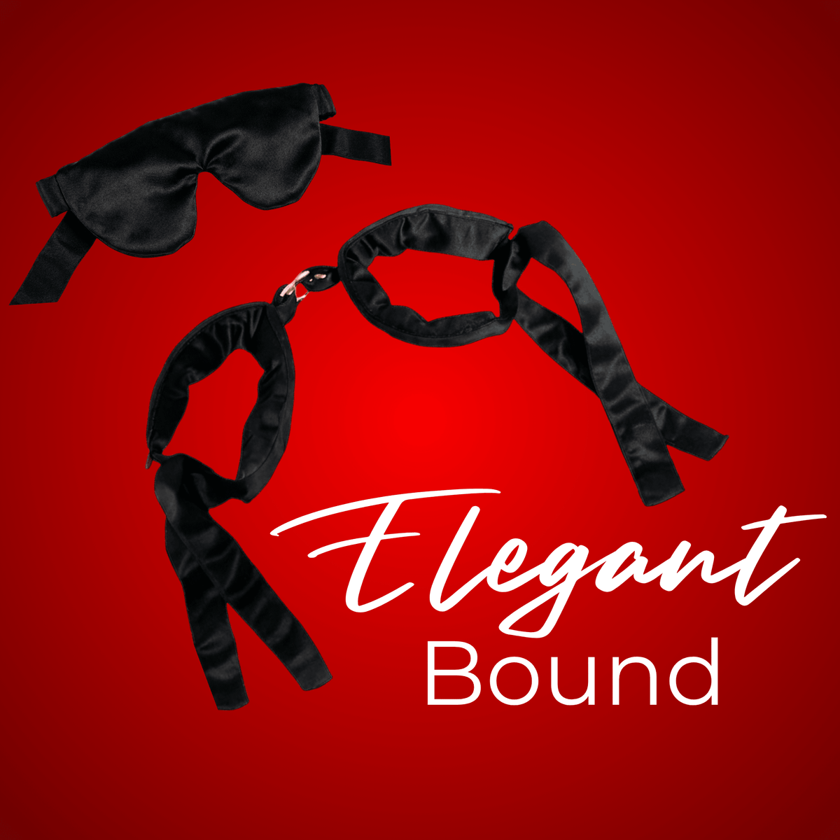 Lickcious Couple Play Kit – Silky Handcuffs & Blindfold Set - Lickcious