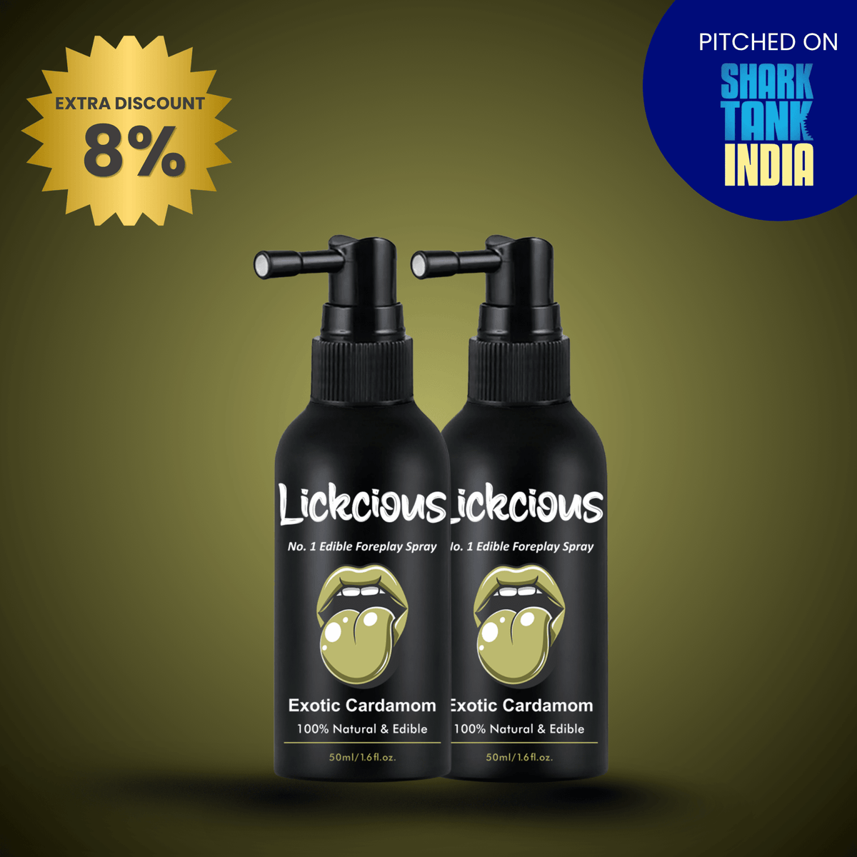Lickcious Exotic Cardamom Edible Oral Intimacy Spray - Lickcious