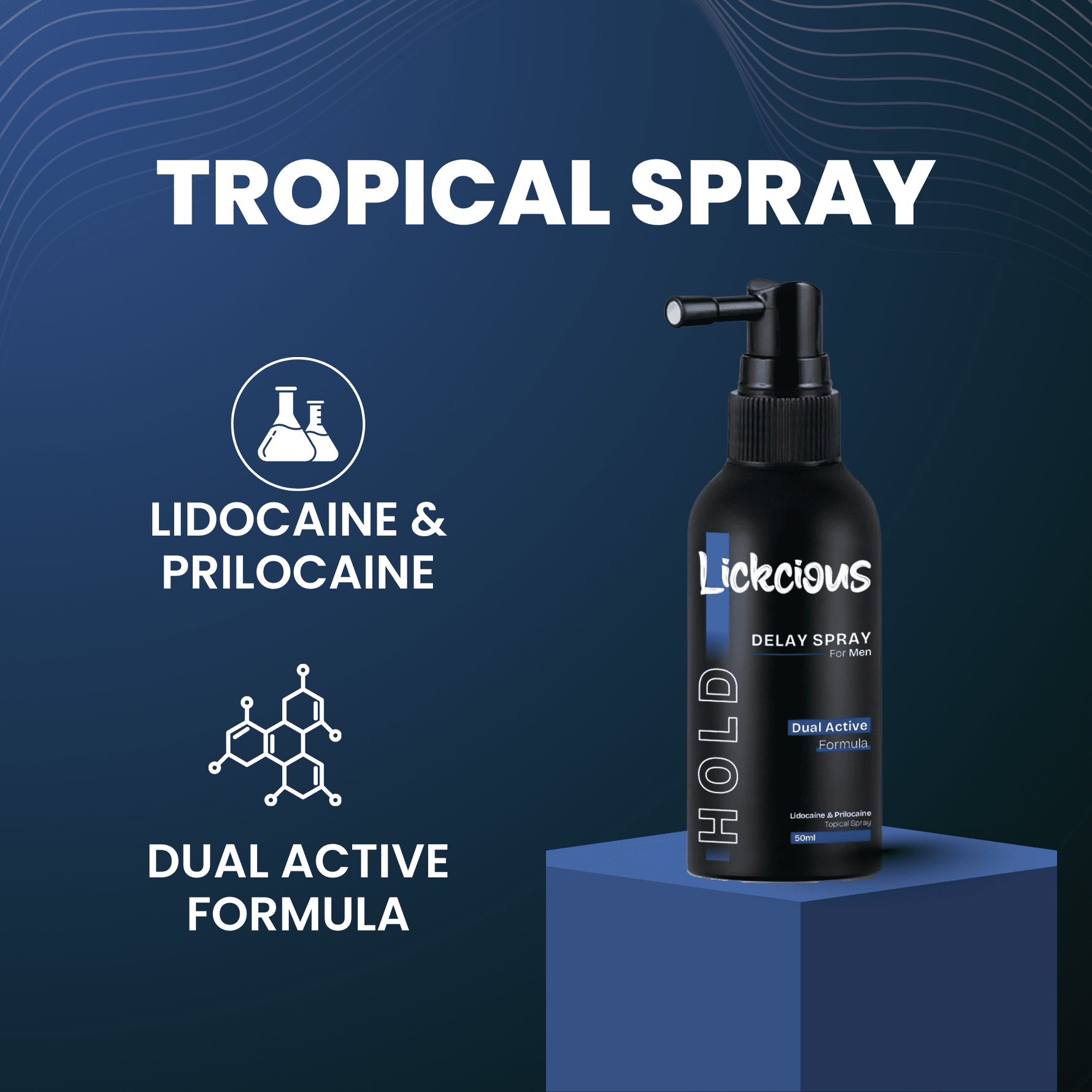 Lickcious Hold: Delay Spray (50ml) - Lickcious