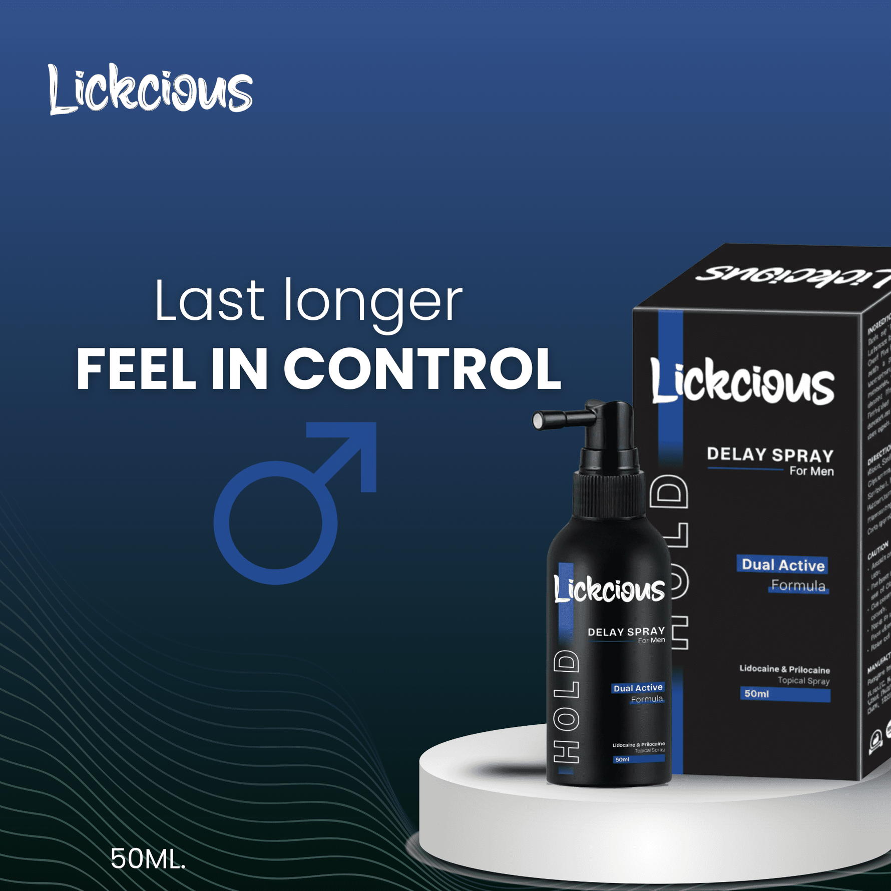 Lickcious Hold: Delay Spray (50ml) - Lickcious