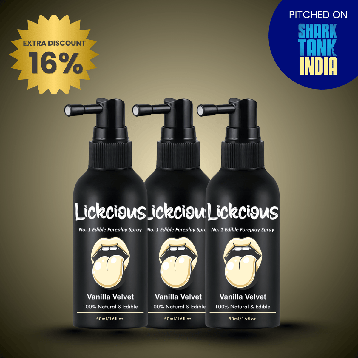 Lickcious Vanilla Velvet Edible Oral Intimacy Spray - Lickcious
