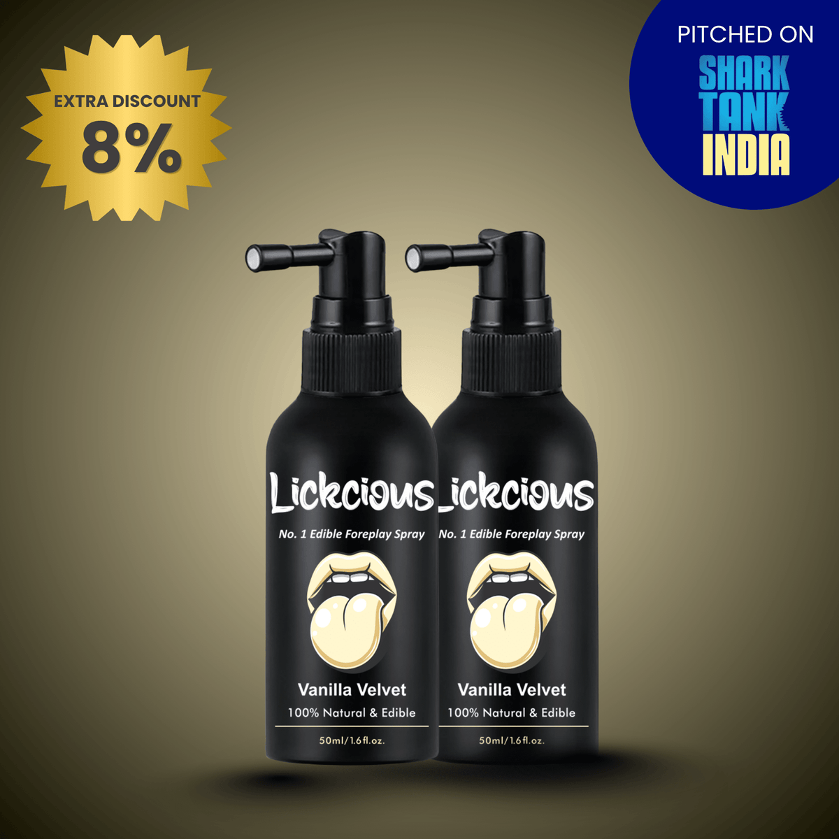 Lickcious Vanilla Velvet Edible Oral Intimacy Spray - Lickcious